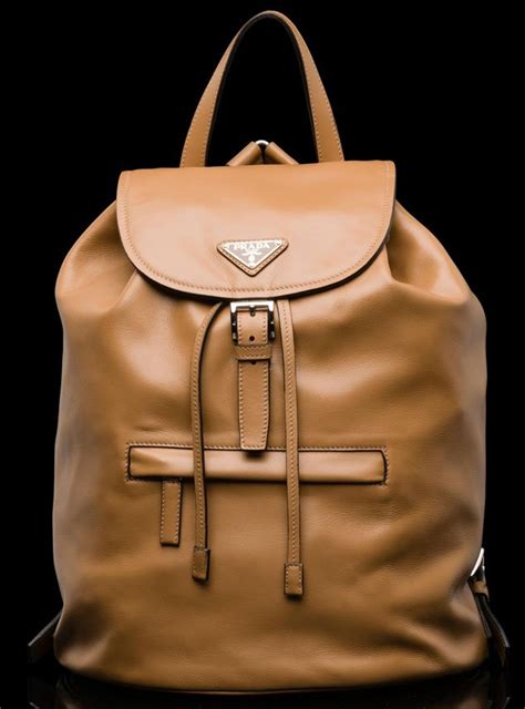 prada city brown mens bag|Prada leather backpack.